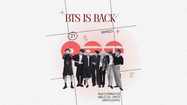 Imagem do BTS IS BACK | Layover Bear