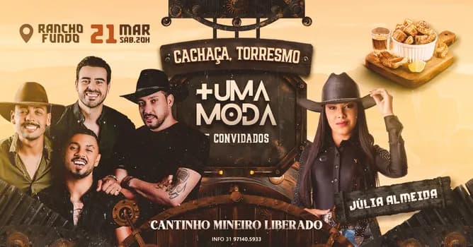 Imagem do Cachaça torresmo é +Uma Moda 3ª edição