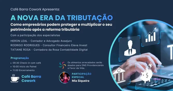 Imagem do Café Barra Cowork 10-03 A Nova Era da Tributação