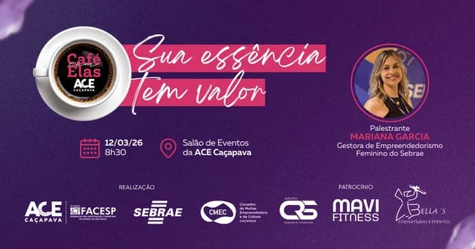 Imagem do Café com Elas Sua essência tem valor