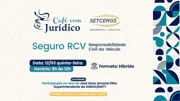 Imagem do Café com Jurídico SETCERGS 2026