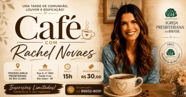 CAFÉ COM RACHEL NOVAES em Rio Claro