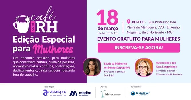 Imagem do Café com RH -  Edição Especial para Mulheres