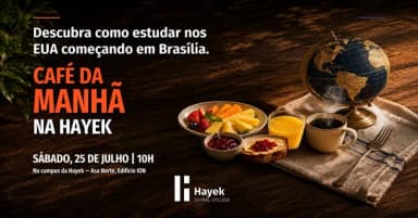 CAFÉ DA MANHÃ HAYEK em Brasília