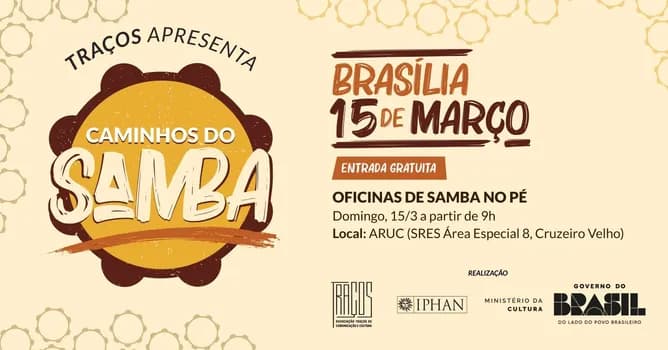 Imagem do CAMINHOS DO SAMBA - OFICINAS DE SAMBA NO PÉ