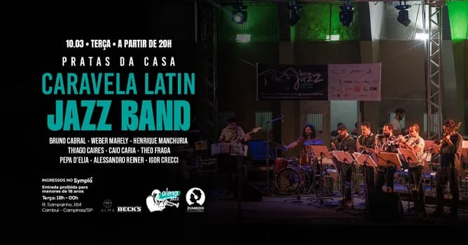 Imagem do CARAVELA LATIN JAZZ BAND NO ALMA CAMPINAS | 10.03