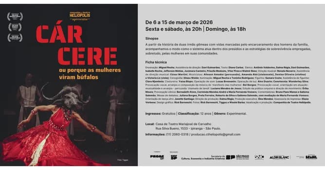 Imagem do CÁRCERE ou Porque as Mulheres Viram Búfalos