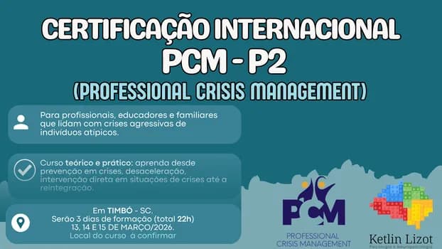 Imagem do Certificação PCM - P2 em TIMBÓ!!