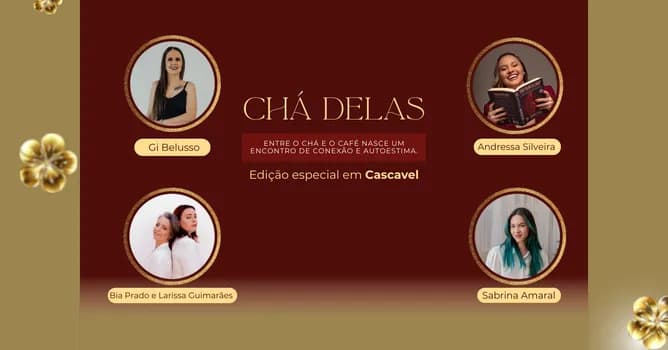 Imagem do Chá Delas- Segunda edição em Cascavel