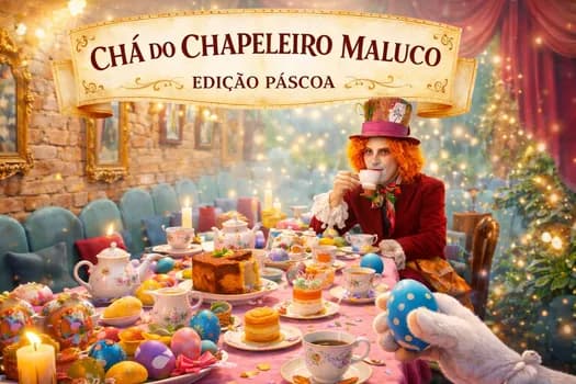 Imagem do Chá do Chapeleiro Maluco  Edição Páscoa
