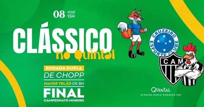 Imagem do Clássico no Quintal | 08/03 - 15h