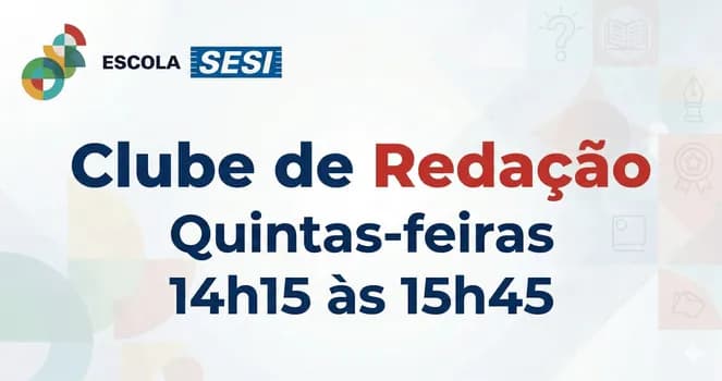 Imagem do Clube de Redação - Quintas-feiras
