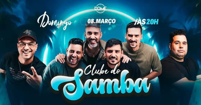 Imagem do CLUBE DO SAMBA | DOMINGO | 08/03 | 20 HRS