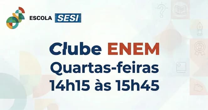 Imagem do Clube ENEM - Quartas-feiras