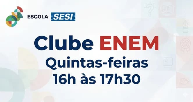 Imagem do Clube ENEM - Quintas-feiras