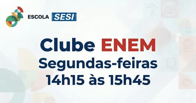 Imagem do Clube ENEM - Segundas-feiras