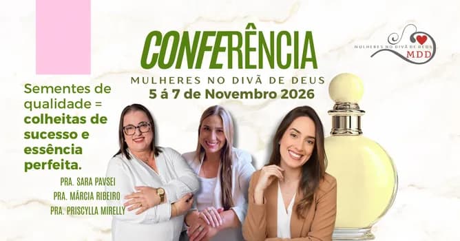 Imagem do Conferência Mulheres no divã de Deus 2026