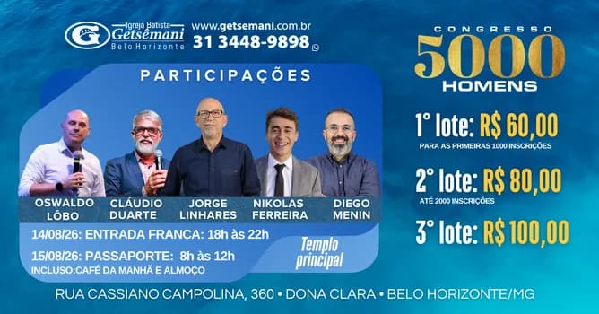 Imagem do CONGRESSO 5000 HOMENS 2026