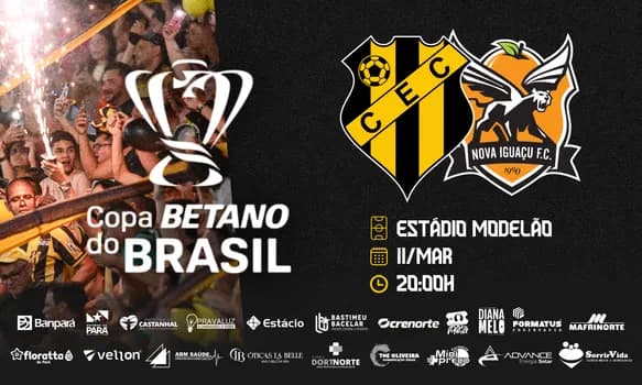 Imagem do COPA DO BRASIL 2026: CASTANHAL X NOVA IGUAÇU