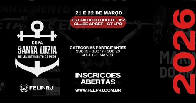 Imagem do Copa Santa Luzia de Levantamento de Pesos