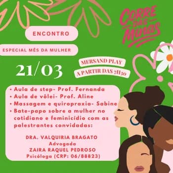 Imagem do CORRE DAS MINAS- ESPECIAL MES DA MULHER