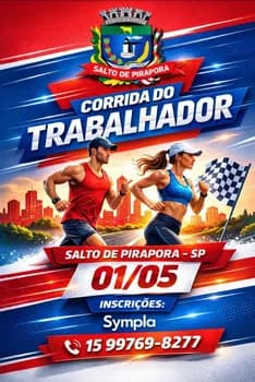 CORRIDA DO TRABALHADOR SALTO DE PIRAPORA SP 2026. em Salto de Pirapora