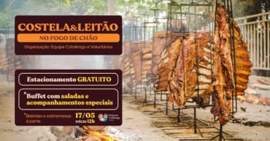 Costela e Leitão no fogo de chão em Cotia