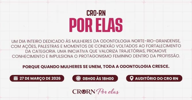 Imagem do CRO RN POR ELAS