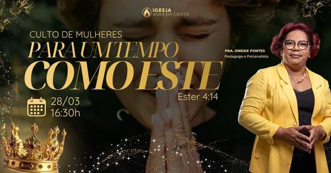 Imagem do Culto de Mulheres: Para um Tempo como Este