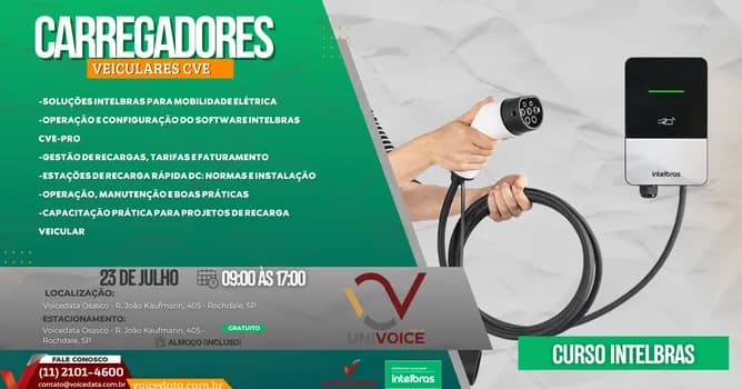 Imagem do Curso Carregadores veiculares CVE