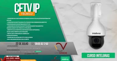 Curso CFTV IP (Intelbras) em Osasco