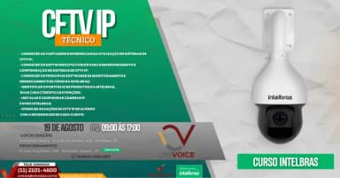 Curso CFTV IP (Intelbras) em Osasco