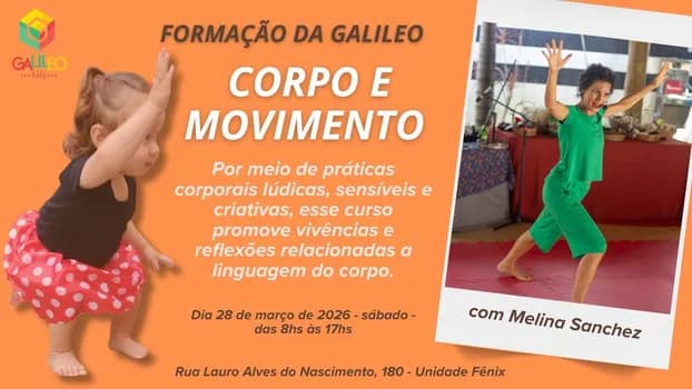 Imagem do CURSO CORPO E MOVIMENTO COM MELINA SANCHEZ