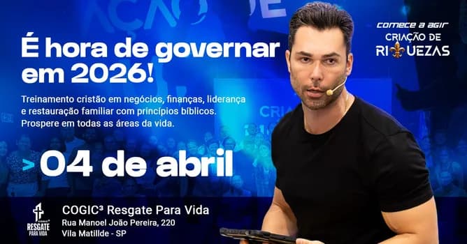 Imagem do CURSO CRIAÇÃO DE RIQUEZAS TURMA 0426