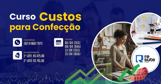 Imagem do Curso Custos para Confecção