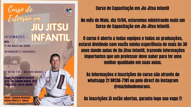 Imagem do Curso de Capacitação em Jiu Jitsu Infantil