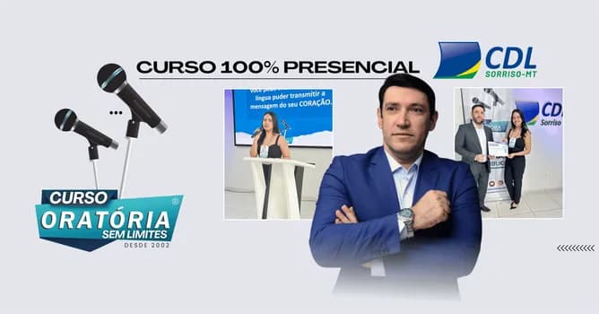 Imagem do CURSO DE ORATÓRIA NA CDL DE SORRISO - MT