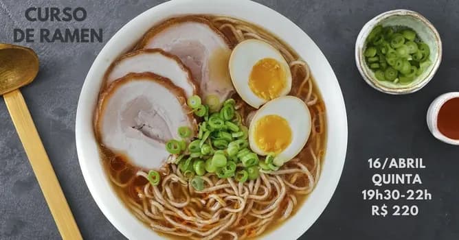 Imagem do Curso de Ramen - 16/abril