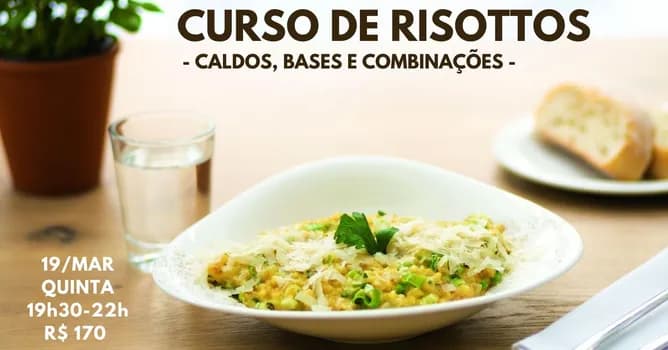 Imagem do Curso de Risottos - 19/março