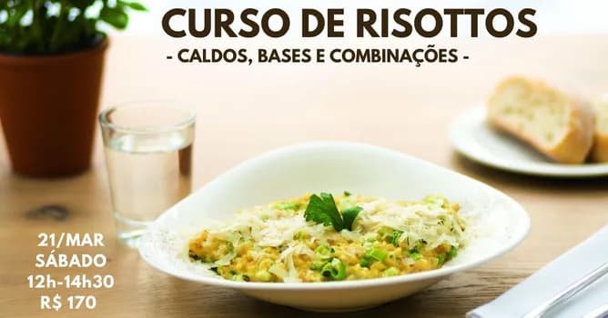Imagem do Curso de Risottos - 21/março