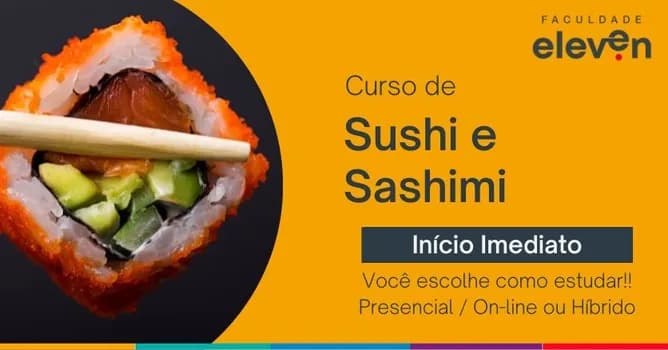 Imagem do Curso de Sushi Sashimi Faculdade Eleven