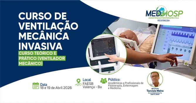 Imagem do CURSO DE VENTILAÇÃO MECÂNICA INVASIVA