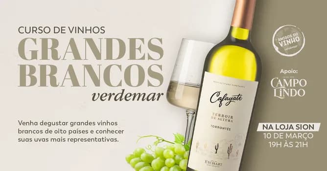 Imagem do Curso de Vinhos - Grandes Brancos Verdemar