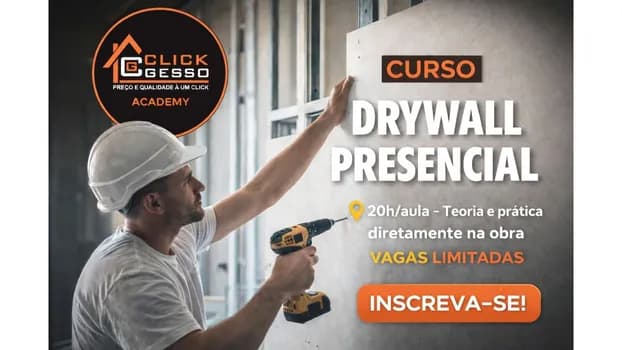 Imagem do CURSO DRYWALL - PRESENCIAL