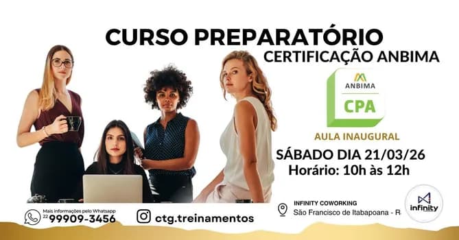 Imagem do Curso Preparatório para Certificação ANBIMA CPA