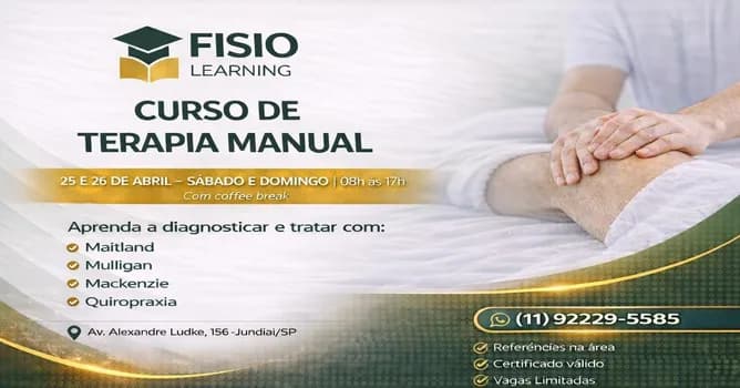 Imagem do Curso Presencial de Terapia Manual  Jundiaí/SP