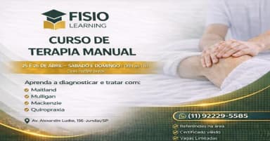 Curso Presencial de Terapia Manual  Jundiaí/SP em Jundiaí