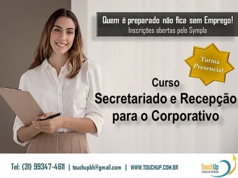 Imagem do CURSO PRESENCIAL: Secretariado e Recepção