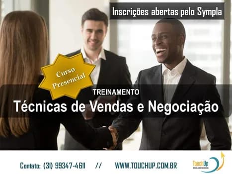 Imagem do CURSO PRESENCIAL: Técnicas de Vendas e Negociação