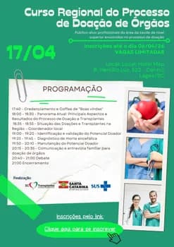 Curso Regional do Processo de Doação de Órgãos em Lages